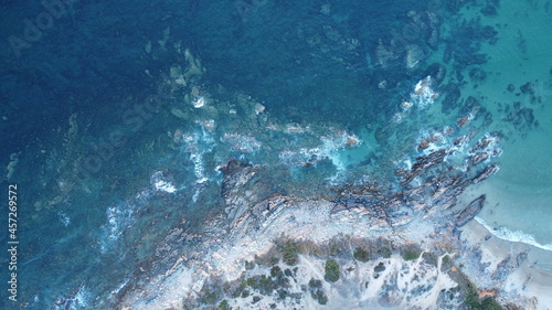 fotografia aerea playa sines ,portugal