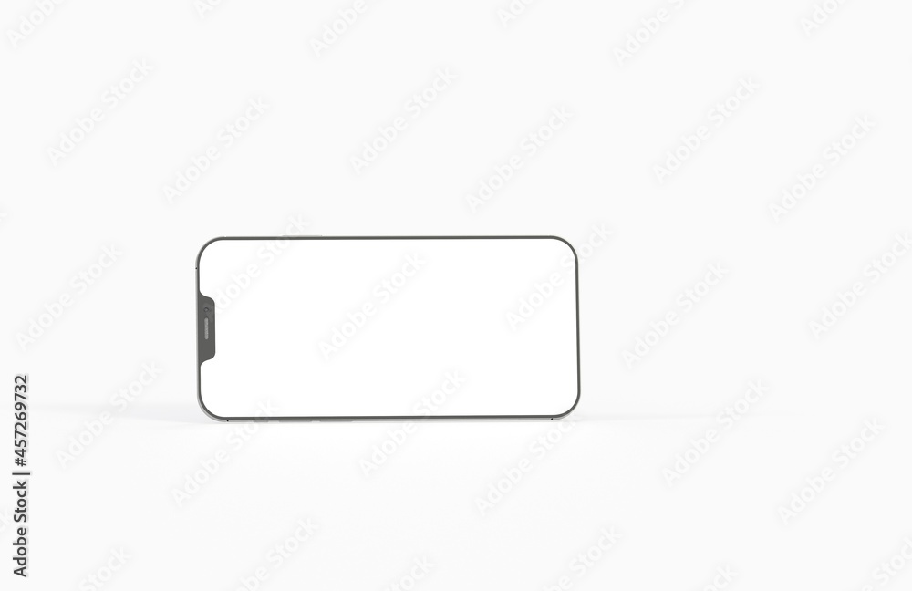 Realistic isometric black frameless smartphone mockup perspective 3d Realistic isometric black frameless smartphone mockup perspective 3d