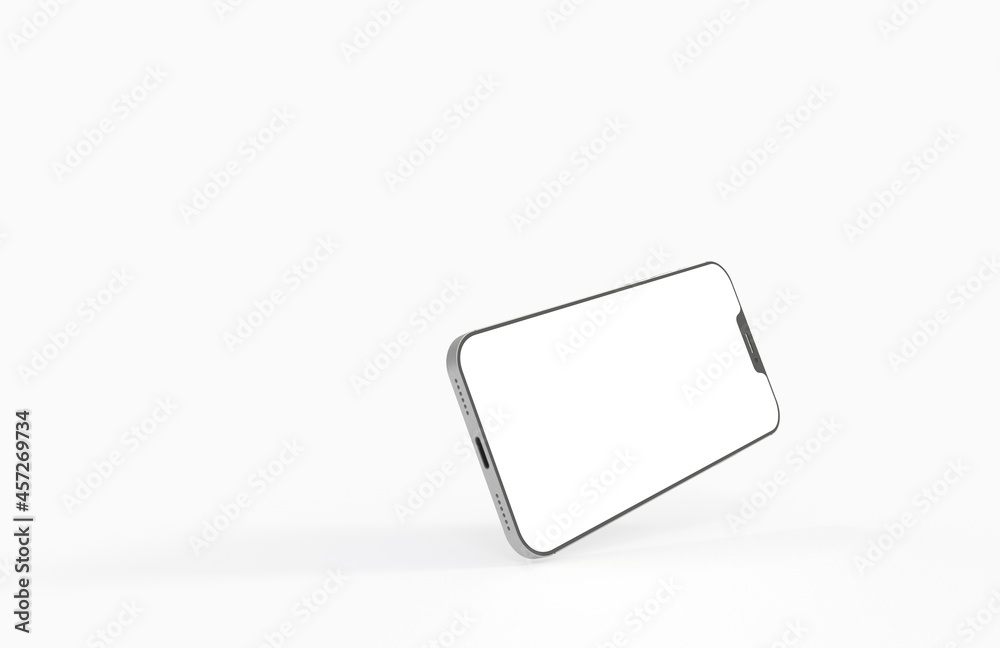 Realistic isometric black frameless smartphone mockup perspective 3d Realistic isometric black frameless smartphone mockup perspective 3d