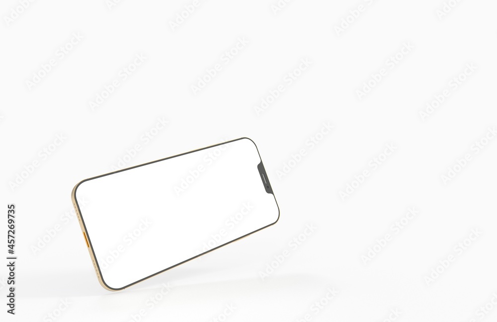 Realistic isometric black frameless smartphone mockup perspective 3d Realistic isometric black frameless smartphone mockup perspective 3d
