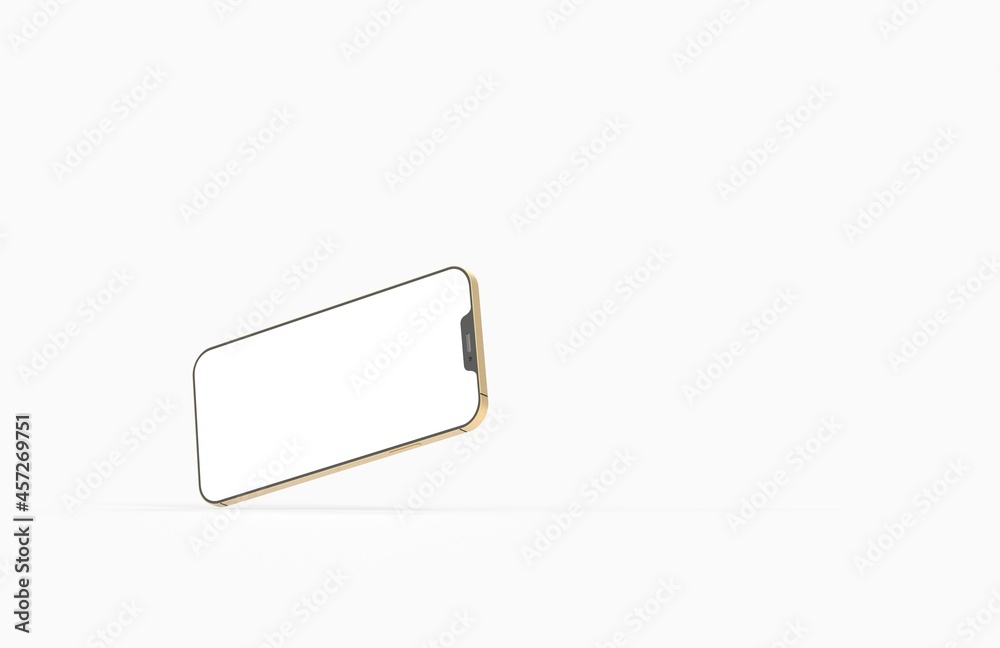 Modern smartphone mockup, isometric position. Realistic 3d Modern smartphone mockup, isometric position. Realistic 3d