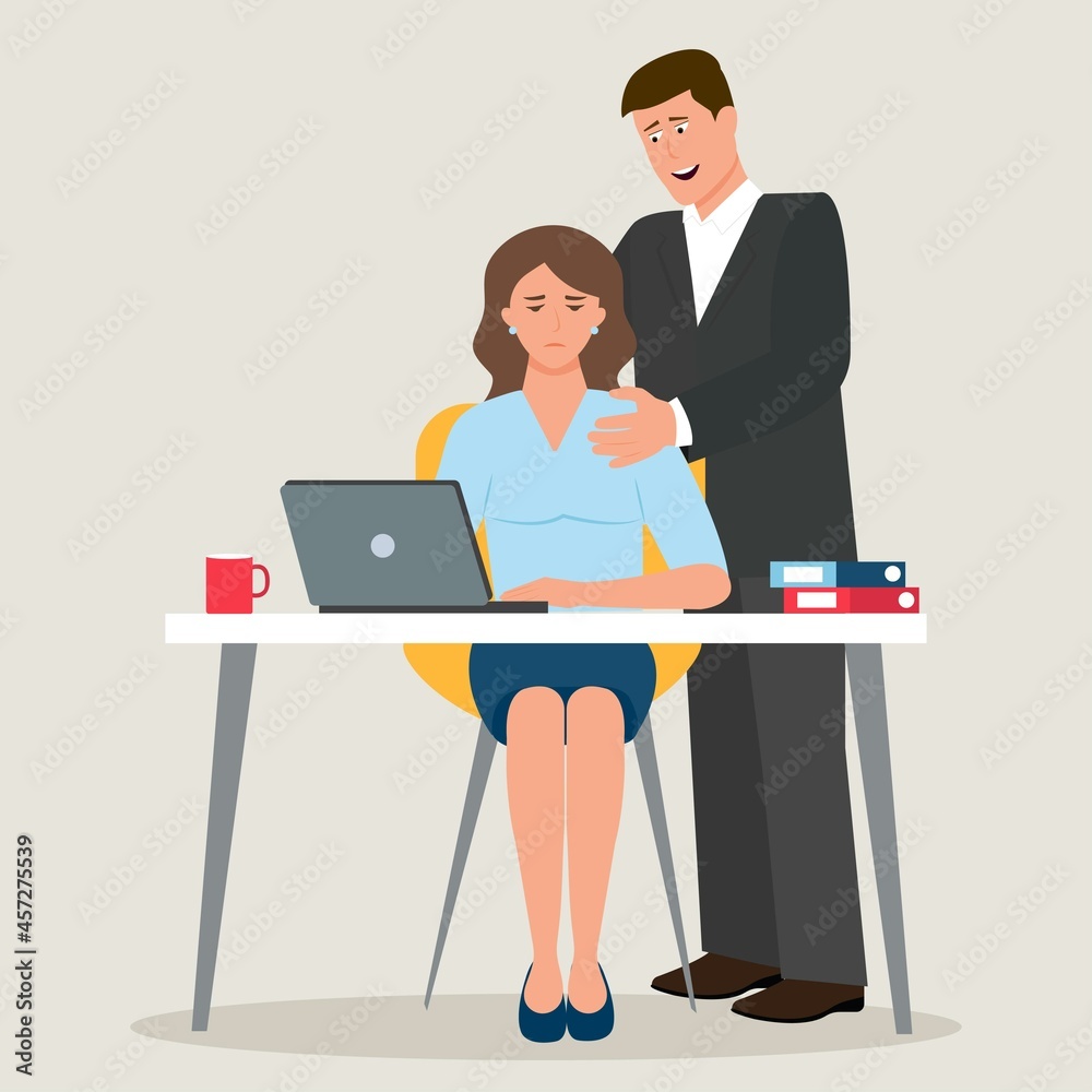Sexual harassment, assault and abuse at office.Violence and coercion at