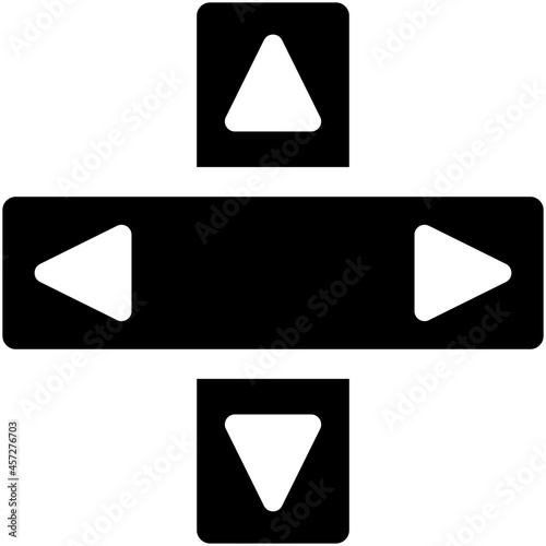 controller icon on white background