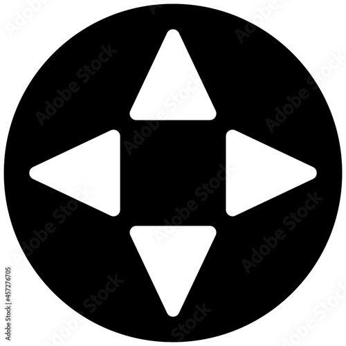 controller icon on white background
