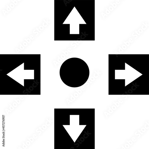 controller icon on white background