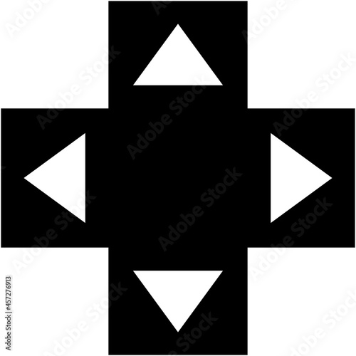 controller icon on white background