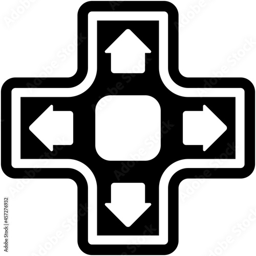 controller icon on white background