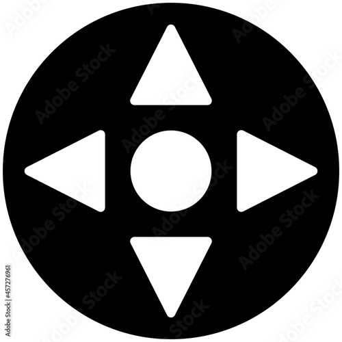 controller icon on white background