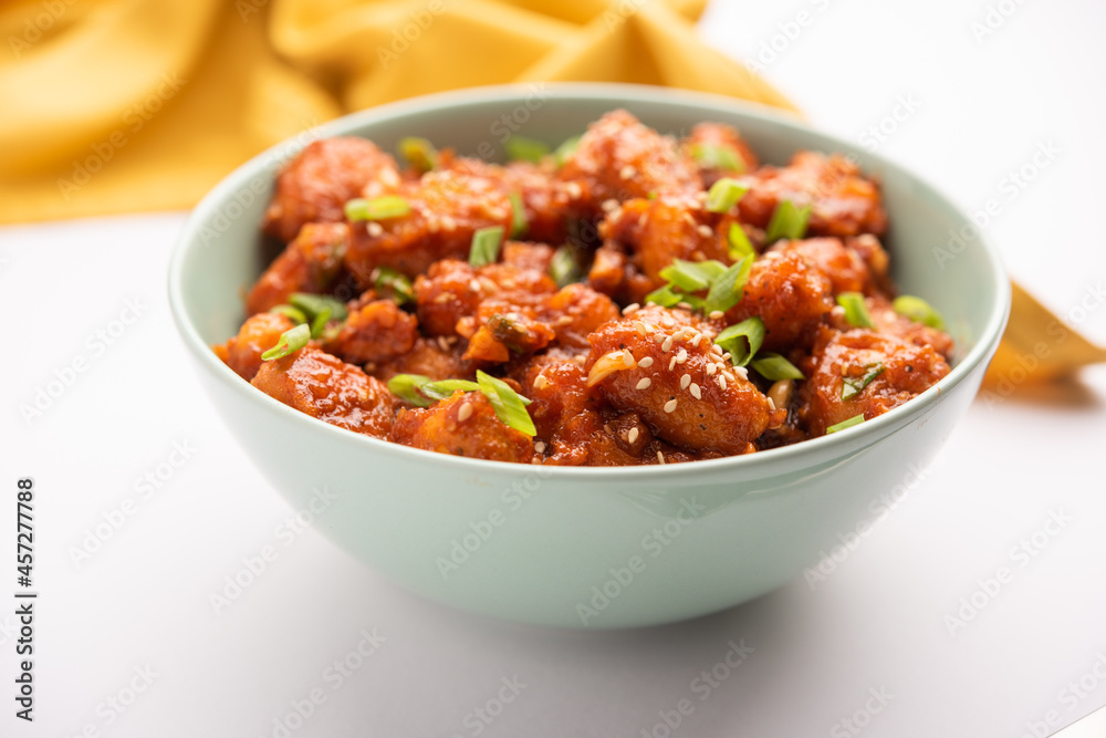 Chilli water chestnut, crispy Indo chinese starter or snacks made using singada Chilli water chestnut, crispy Indo chinese starter or snacks made using singada