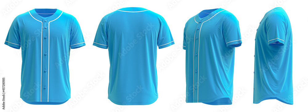 4k 3d Hq Rendered Baseball Jersey With Detailed And Texture Stock Photo -  Download Image Now - iStock