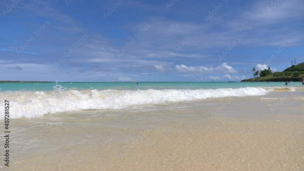 Turquoise water in the ocean in hawaii in 4k slow motion 60fps Turquoise water in the ocean in hawaii in 4k slow motion 60fps