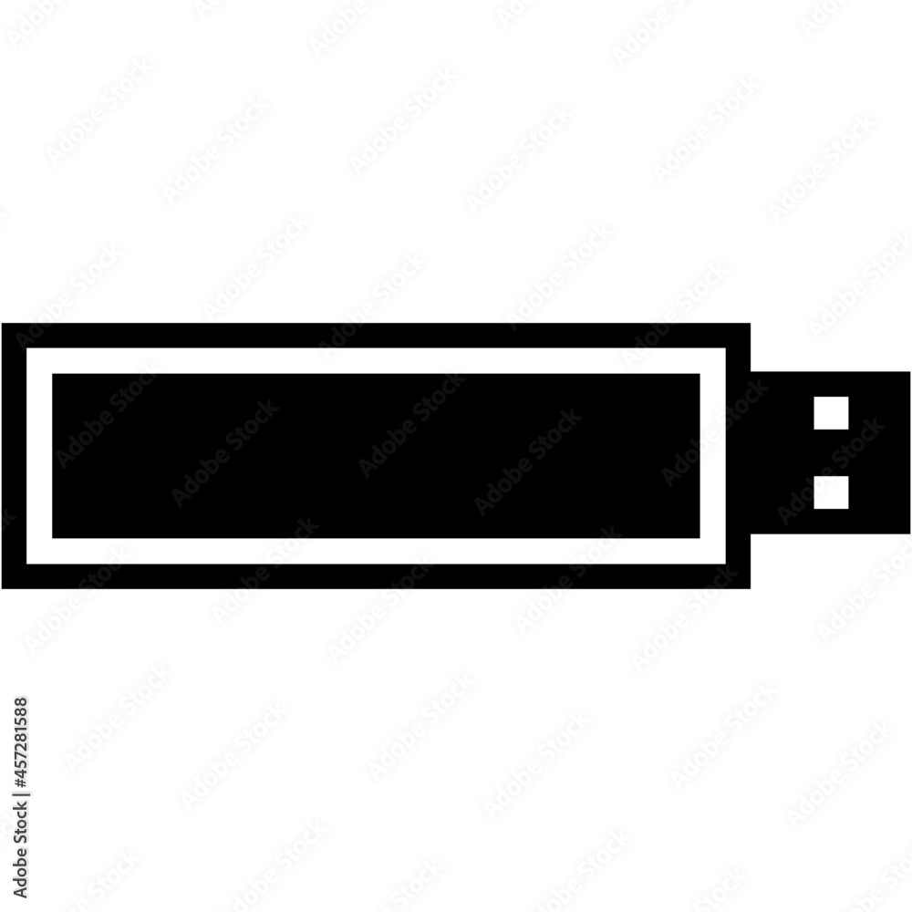 Fototapeta premium Flashdisk icon on white background
