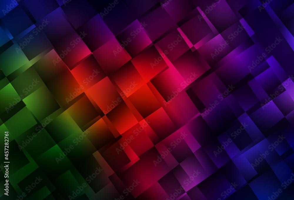 Dark Green, Red vector background with rectangles. Dark Green, Red vector background with rectangles.