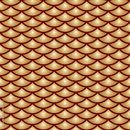 asian red and golden squama pattern