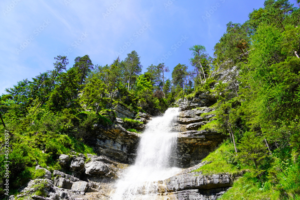 Häselgehr waterfall in Tyrol, Austria.