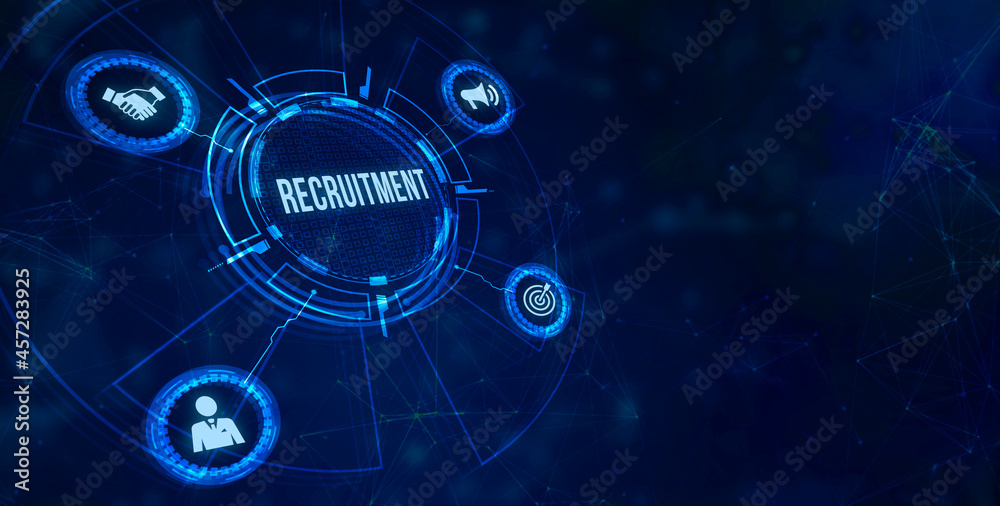Internet, business, Technology and network concept.Recruitment career employee interview business HR Human Resources concept Internet, business, Technology and network concept.Recruitment career employee interview business HR Human Resources concept