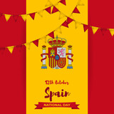 vector illustration for Spain National day-12 October