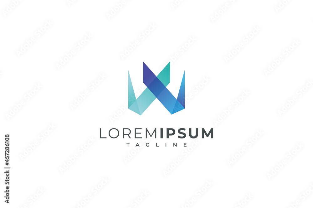 Letter w creative 3d modern new business logo Letter w creative 3d modern new business logo