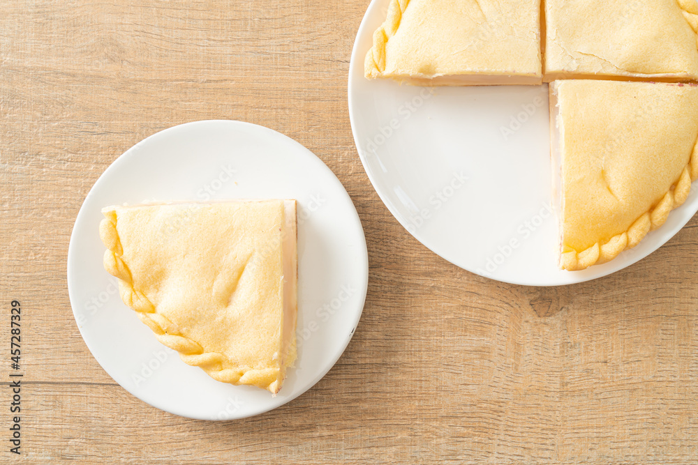 Toddy palm pies on plate