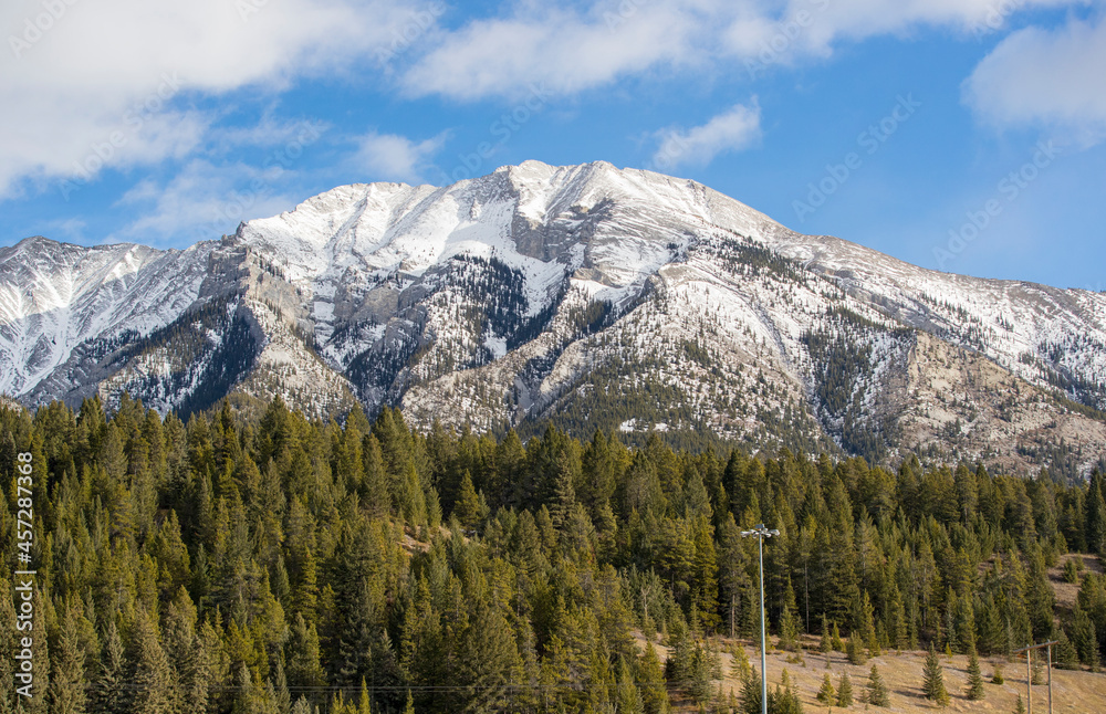 A mountain landscape scene. Taken in Alberta, Canada