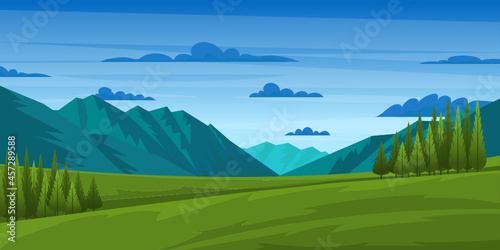 Mountains Background 

