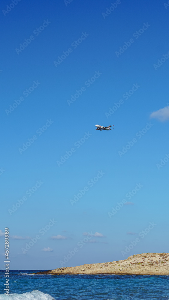 Plane over the beaches of Heraklion, Crete
Plane over the beaches of Heraklion, Crete