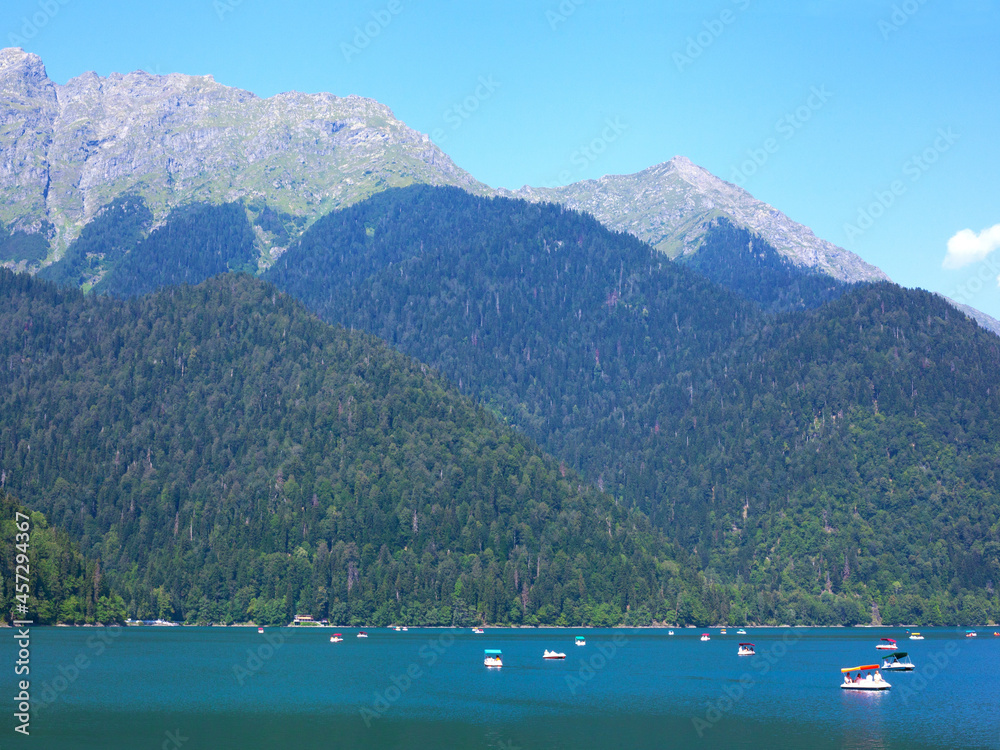 View of mountain ranges at daylight View of mountain ranges at daylight