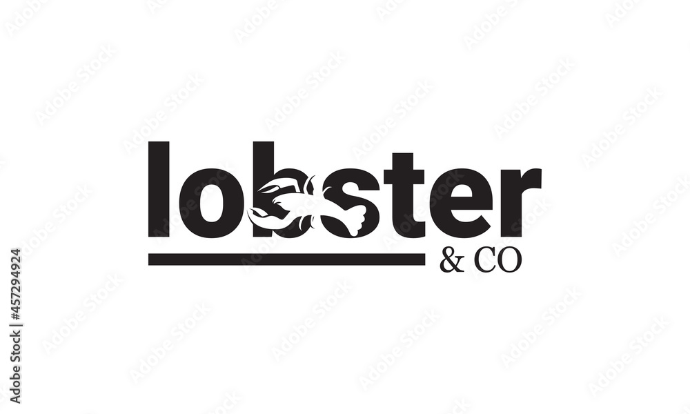 Illustration vector graphic of Modern vintage lobster logo, Simple and memorable for food drink, restaurant, supplier, fisherman boat, ocean theme cafe brand icon.