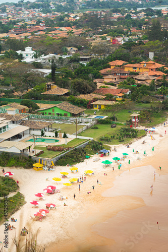 aerial view of geriba beach photo