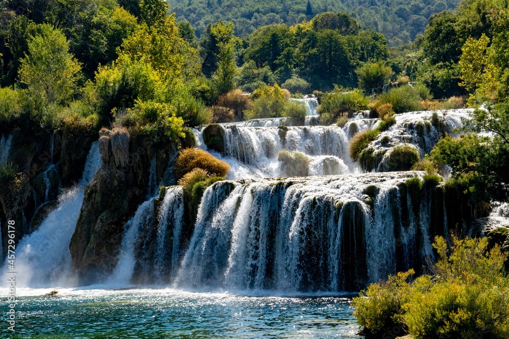 Fototapeta premium Krka National Park and Waterfalls in Croatia 