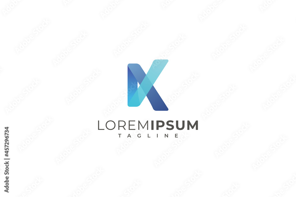 Letter k creative 3d blue colour modern business logo Letter k creative 3d blue colour modern business logo