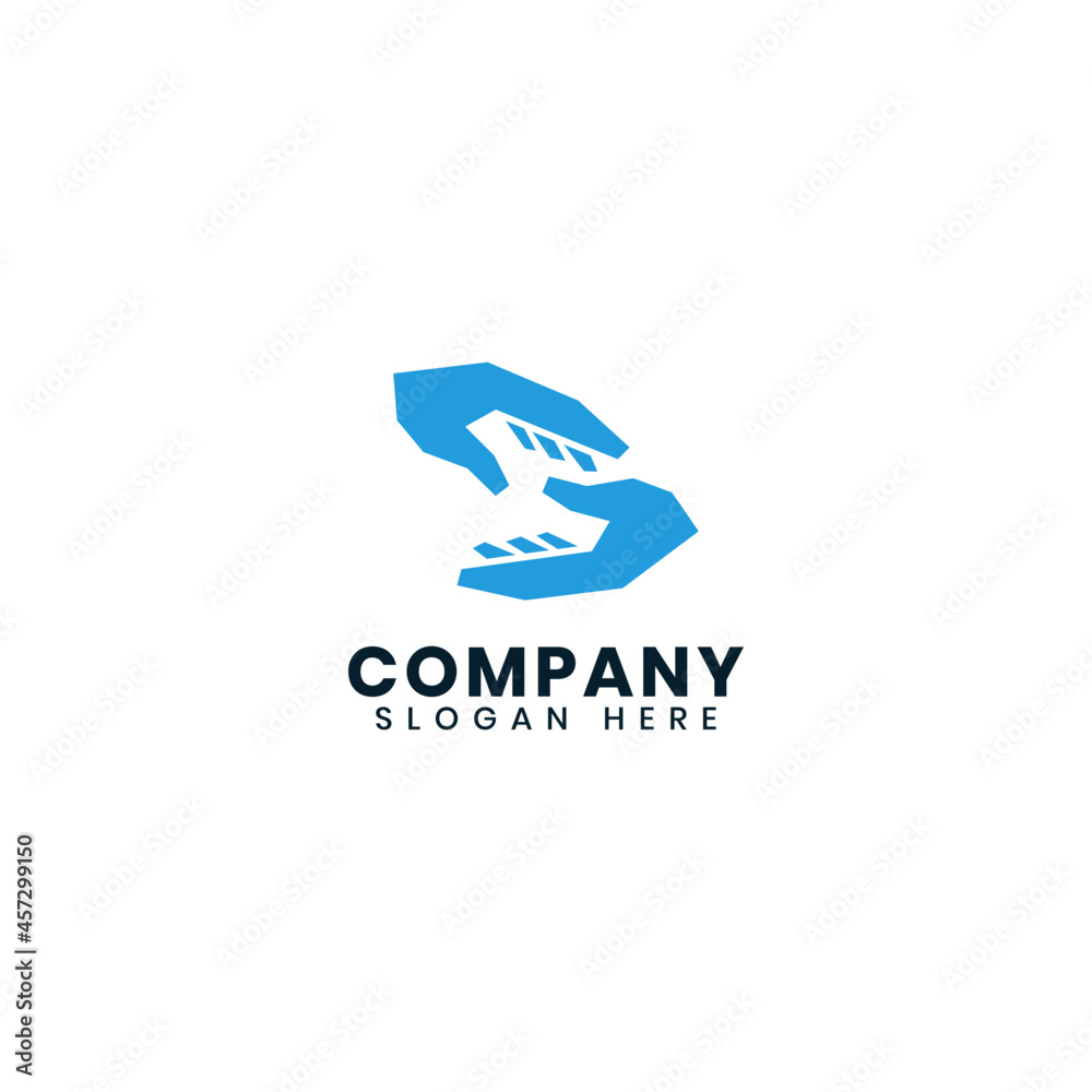 Charity logo design template vector Charity logo design template vector