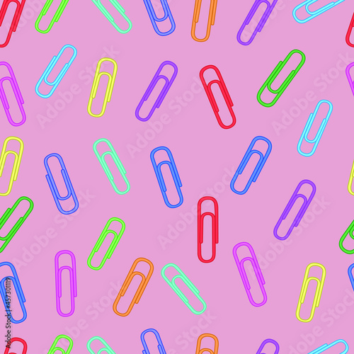 paper clips dusty pink pattern