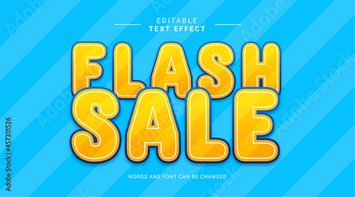 Editable text effect bold modern color style. Sale special premium trend space