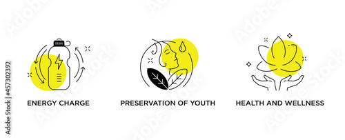 Set of illustrations concept with people illustration. Healthy food, health, diet, fitness medicine.Flat illustration Icons infographics. Landing page site print poster.