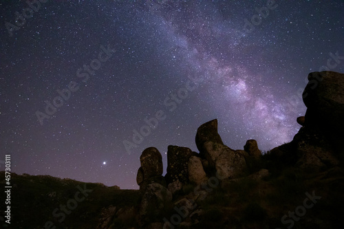 A Via Láctea na Serra da Estrela, Portugal