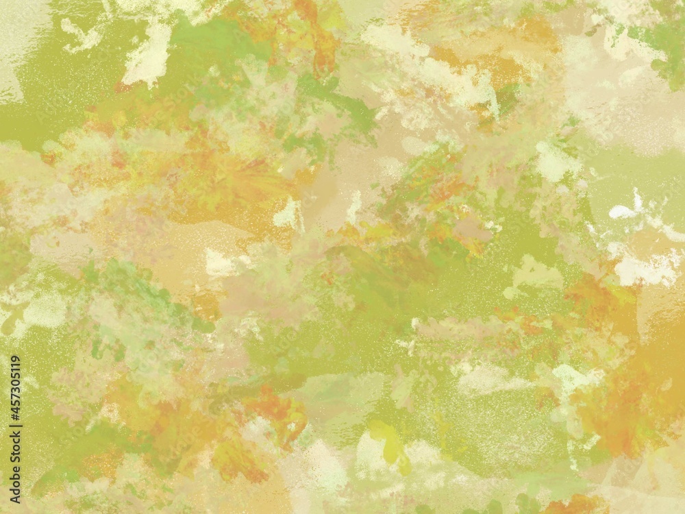 Green yellow digital oil painting texture
