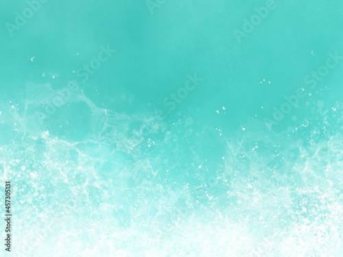 Blue ocean water splash bubble texture background