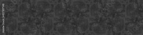 Wallpaper Mural Grunge dark black anthracite gray grey concrete cement stone tiles square mosaic texture banner panorama. Torontodigital.ca