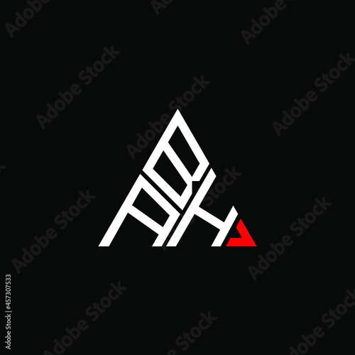 BAH letter logo creative design. BAH unique design
