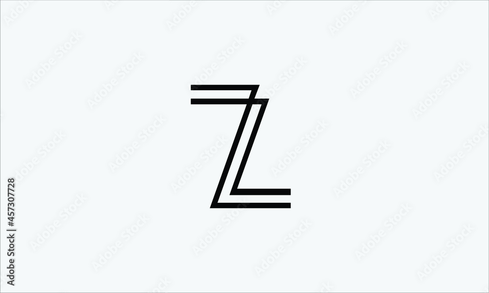Abstract Letter Initial ZZ Z Vector Logo Design Template Abstract Letter Initial ZZ Z Vector Logo Design Template