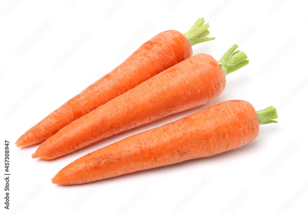 Fresh carrot on a white background Fresh carrot on a white background