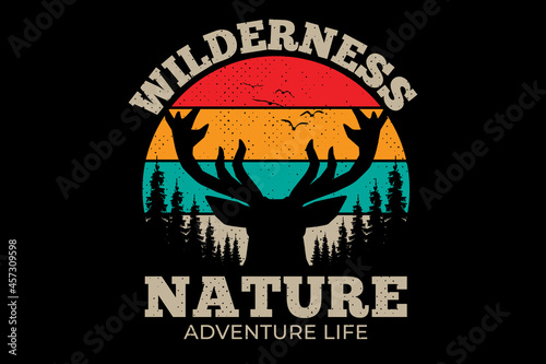 wilderness nature adventure deer