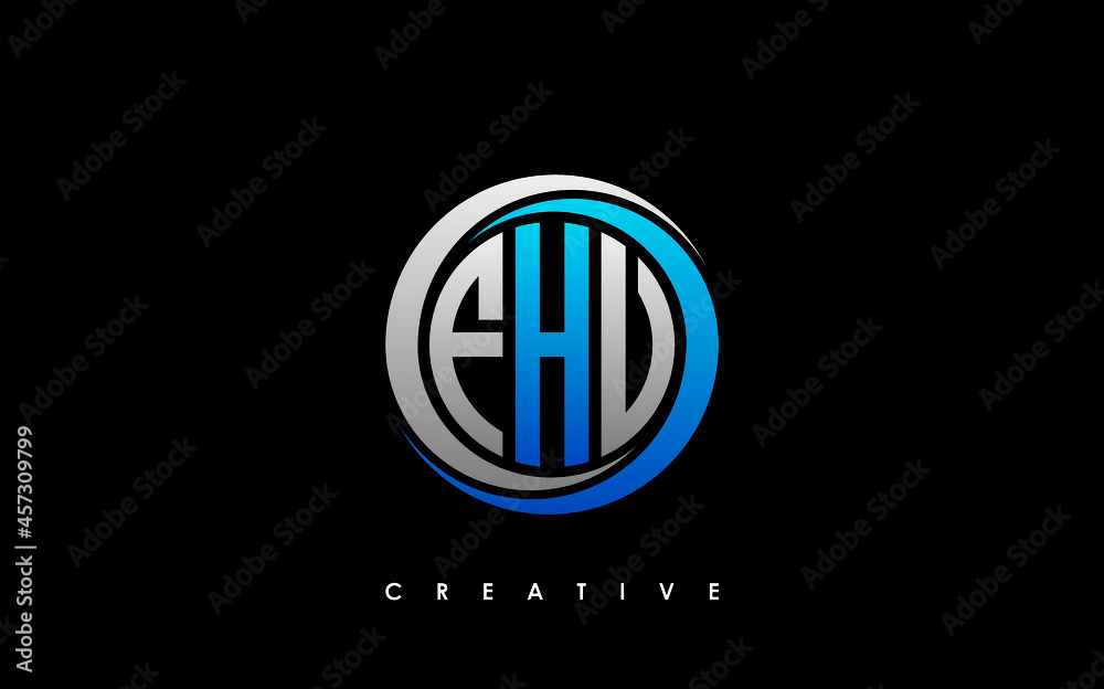 FHV Letter Initial Logo Design Template Vector Illustration FHV Letter Initial Logo Design Template Vector Illustration