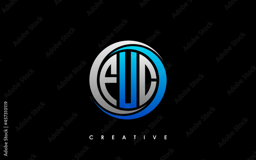 FUC Letter Initial Logo Design Template Vector Illustration FUC Letter Initial Logo Design Template Vector Illustration