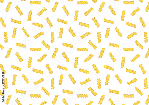 Pasta Pasta pattern wallpaper. pasta noodles on white background. 