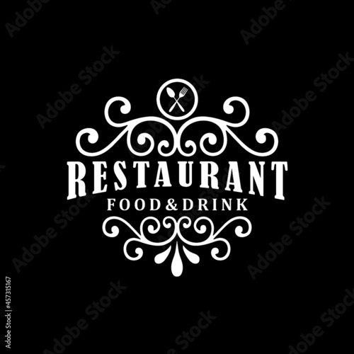 Restaurant logo - idea for the sign / logo / label elemen