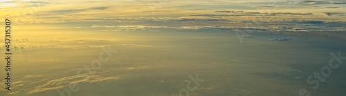 Clouds gliding over the ocean