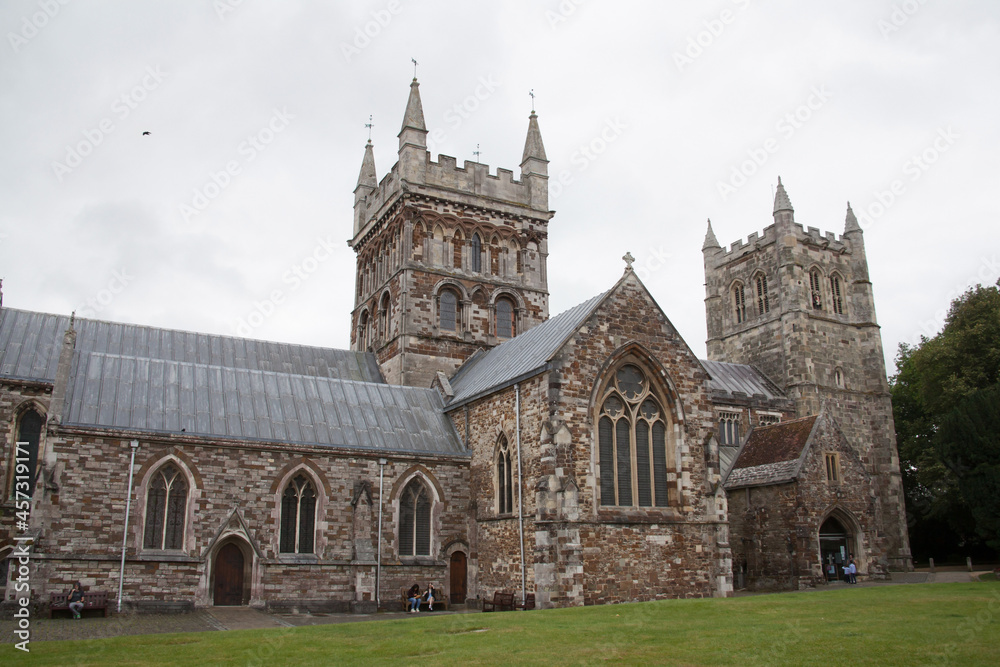 The Minster Church of St Cuthburga in Wimborne, Dorset in the UK