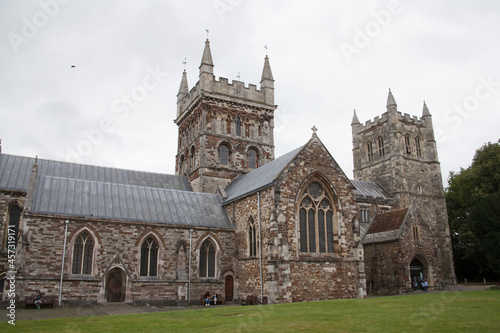 The Minster Church of St Cuthburga in Wimborne, Dorset in the UK